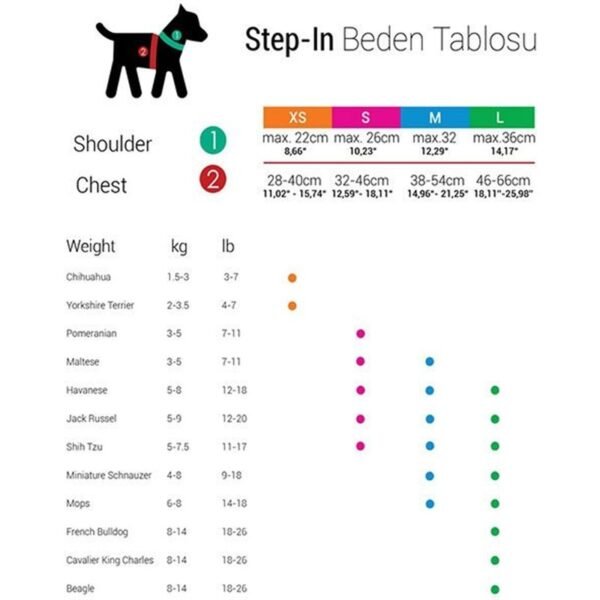 Tailpetz Step In Göğüs Tasması S Mor