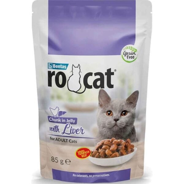 110000448546649-1.jpg ROCAT Ciğerli Jöleli Kedi Yaş Maması 85 g