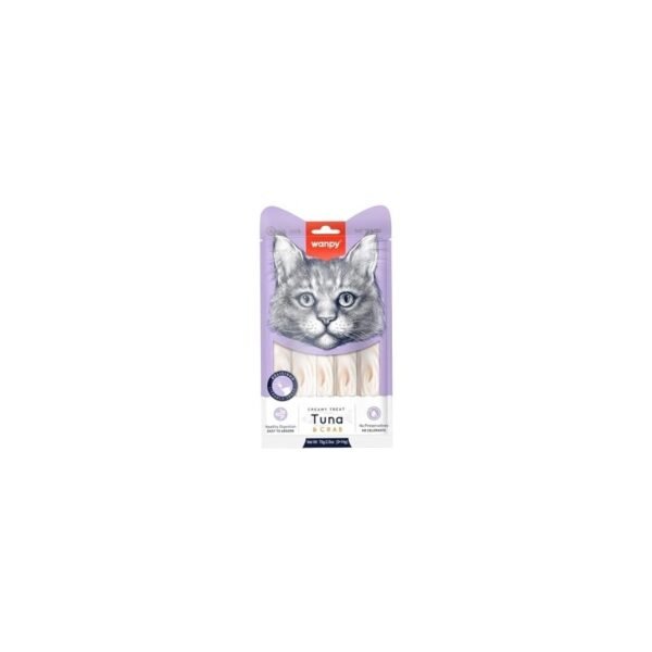 Wanpy Ton Balıklı ve Yengeçli Krema Kedi Ödülü 5x14 g