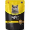 110000971331005.jpg Reflex Plus Sos İçinde Parça Tavuk Etli Yetişkin Kedi Yaş Maması 85 g – 22 Adet