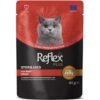 Reflex Plus Sos İçinde Parça Biftek Etli Kısırlaştırılmış Kedi Yaş Maması 85 g – 22 Adet