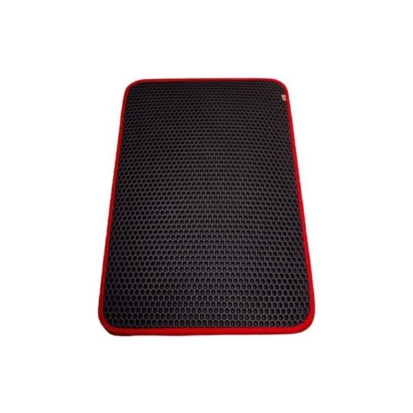 Cattie Altıgen Model Kum Toplayıcı Fonksiyonel Kedi Paspası Medium Kırmızı 37x50 cm