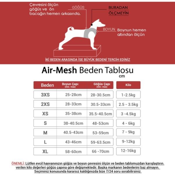 Tailpetz Air-Mesh Harness Köpek Göğüs Tasması Lila S