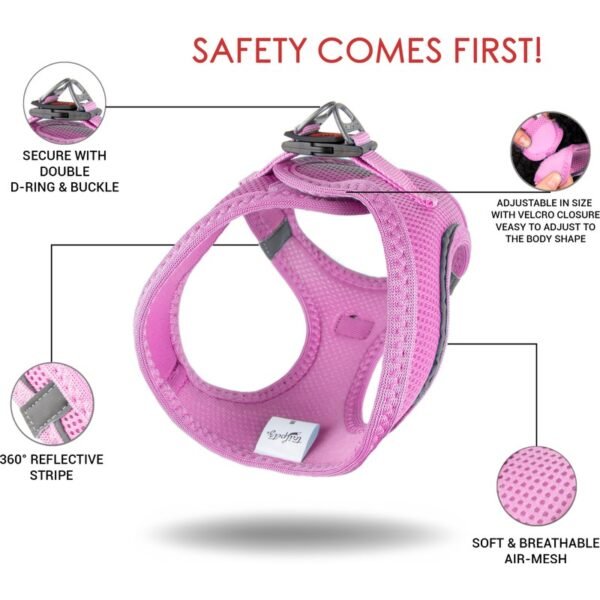 Tailpetz Air-Mesh Harness Köpek Göğüs Tasması Lila S