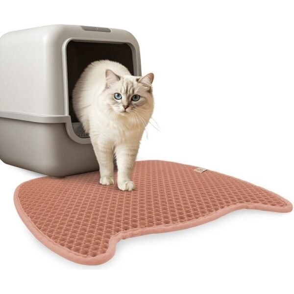 Cattie Taraklı Kum Toplayıcı Kedi Tuvaleti Paspası Pembe M 50 x 50 cm