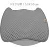 Cattie Taraklı Model Kum Toplayıcı Kedi Paspası Gri 50x50 cm
