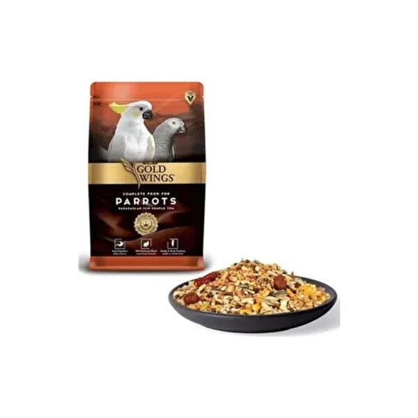 Gold Wings Premium Papağan Yemi 1 kg Küçük Cinsler için Vitamin ve Mineral Desteği