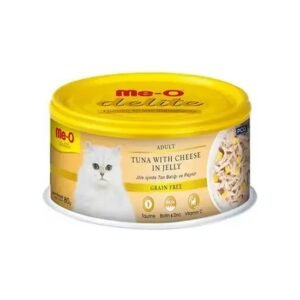 Me-O Delite Jöle Içinde Ton Balıklı ve Peynirli Yetişkin Kedi Konservesi 80GR