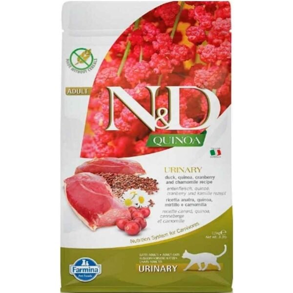 N&D Quinoa Urinary Ördek Etli Tahılsız Yetişkin Kedi Maması 1,5 kg