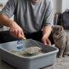 Lady Fify Kedi Tuvaleti İçin Paslanmaz Metal Izgara Tip Kum Temizleme Küreği