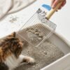 Lady Fify Kedi Tuvaleti İçin Paslanmaz Metal Izgara Tip Kum Temizleme Küreği