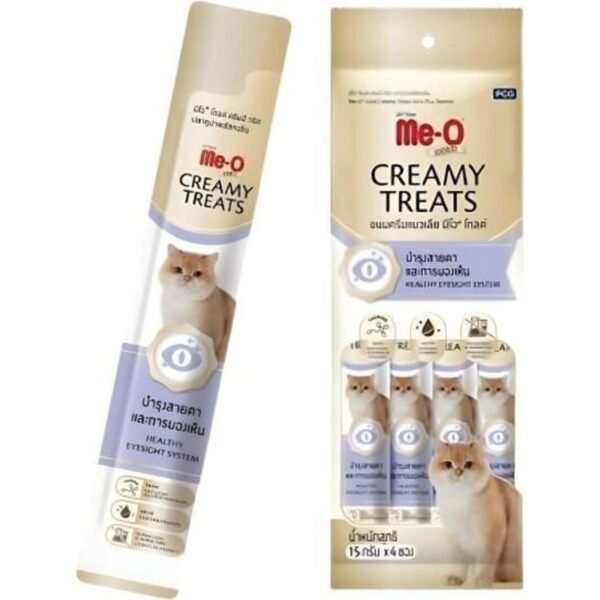Me-O Gold Creamy Ton Balıklı ve Taurinli Kedi Ödül Kreması 4x15 g