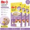 Me-O Creamy Treats Ton Balıklı ve Deniz Taraklı Kedi Ödül Kreması 3 Paket – 180 g