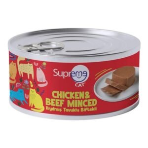 Supreme Cat Konserve Yaş Kedi Maması Tavuklu Mousse ve Kıyılmış Etli Balıklı Lezzet Çeşitleri