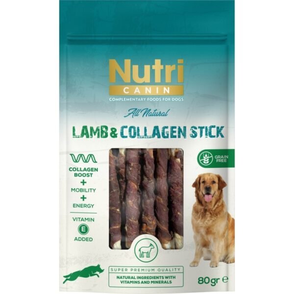 Nutri Canin Lamb & Collagen Stick Kuzu Etli Köpek Ödülü 80 g
