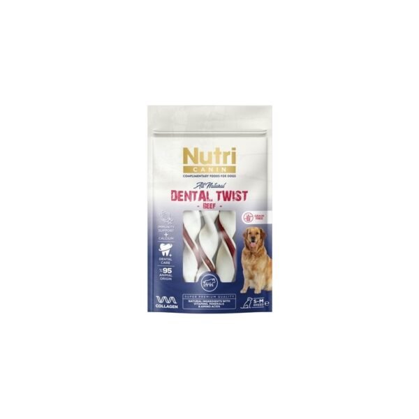 110001992603669-1.jpg Nutri Canin Dental Twist ve Collagen Stick Köpek Ödül Çiğneme Çubuğu Çeşitleri 80 Gr