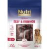 110001992996585-1.jpg Nutri Canin Beef Rawhide Sığır Eti Sarılı Kemik Köpek Ödülü 120 gr x 2 Adet Çiğneme Kemiği