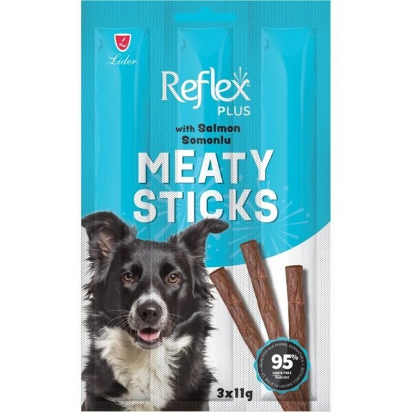 Reflex Plus Meaty Sticks Somonlu Köpek Ödül Maması 3 x 11 g 2'li Avantaj Paketi