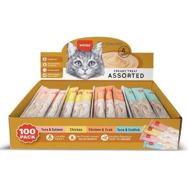 Wanpy Karışık Kedi Kreması 100'lü Wanpy Karışık Kedi Kreması 100'lü