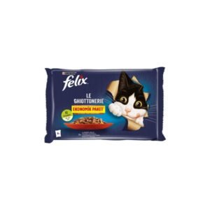 Felix Sığır Etli Tavuklu Yaş Mama 4'lü