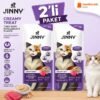 110002012604916-1.jpg Jinny Creamy Treat Urinary Ton Balığı ve Katsuobushi Kedi Ödül Maması 5 x 15 gr x 2