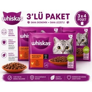Whiskas Klasik Öğünler 3'lü Multipack