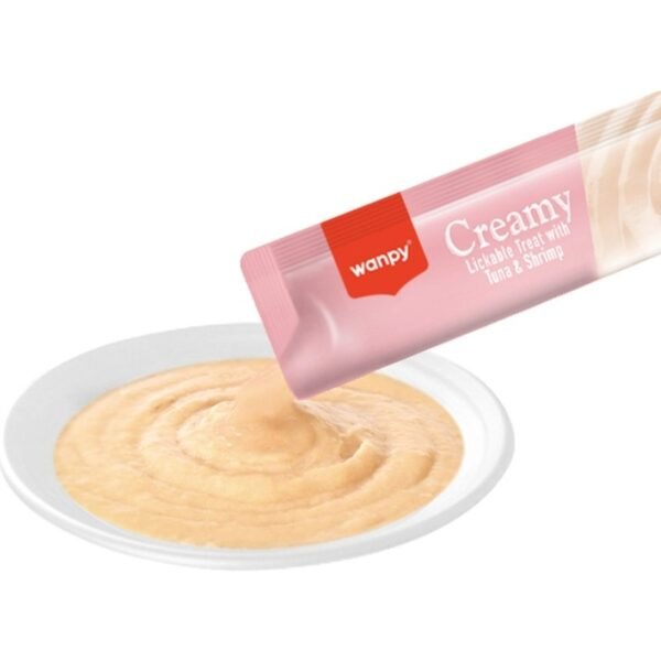 Wanpy Ton Balıklı ve Karidesli Likit Kedi Ödül Maması 2'li Paket 10X14 G