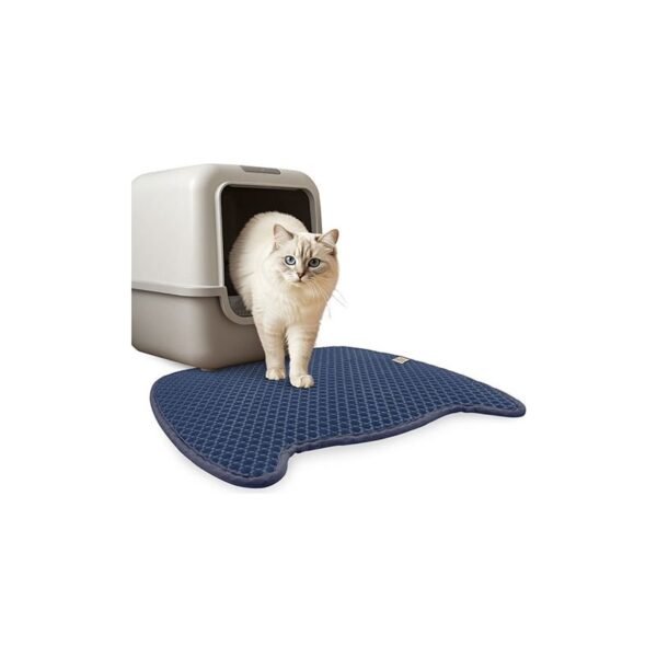 Cattie Taraklı Kum Toplayıcı Kedi Paspası Lacivert 50x75 cm