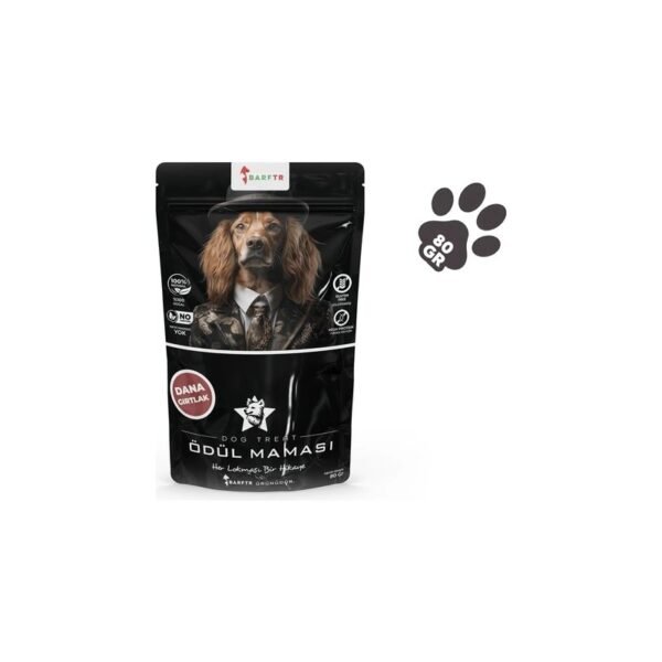 Barftr Dana Gırtlak Kurutulmuş Doğal Köpek Ödül Maması 80 gr x 2 Adet – 160 gr Ekonomik Paket