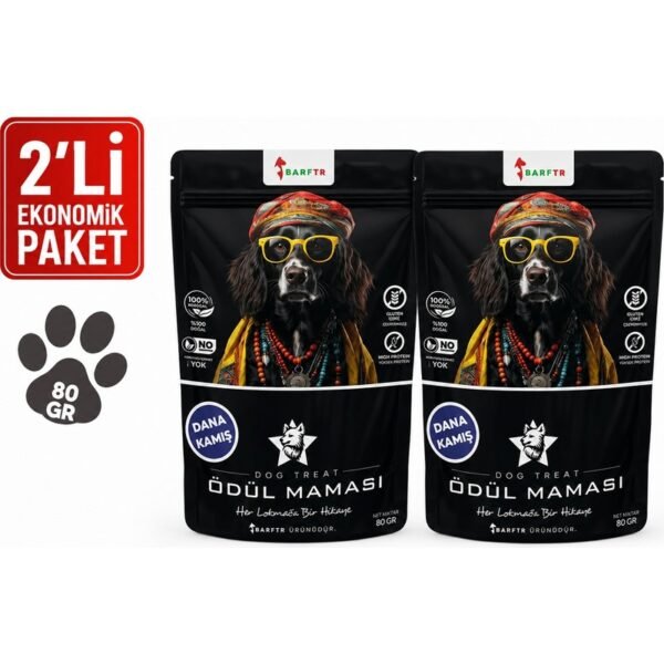Barftr Dana Kamış Çiğnemelik Köpek Ödül Maması 80 g x 2 Adet – 160 g Ekonomik Paket