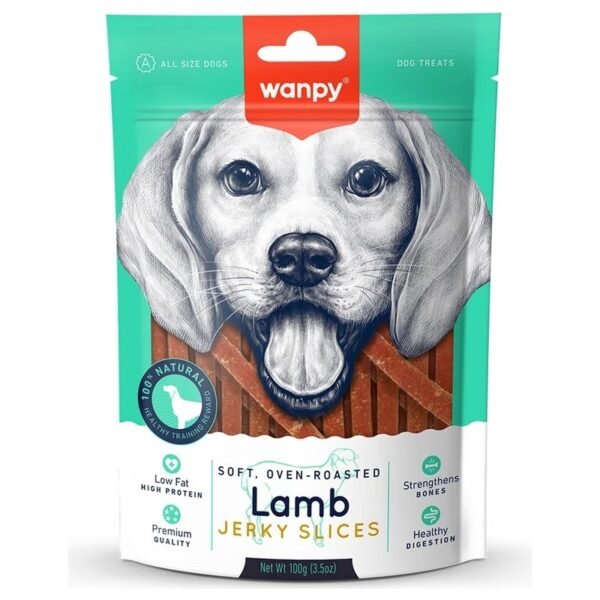 Wanpy Yumuşak Kuzu Eti Dilimleri Köpek Ödül Maması 100 g x 3 – 300 g Avantajlı Paket