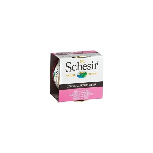 Schesir Ton Balıklı ve Jambonlu Jöleli Yetişkin Kedi Maması 3 x 85 g