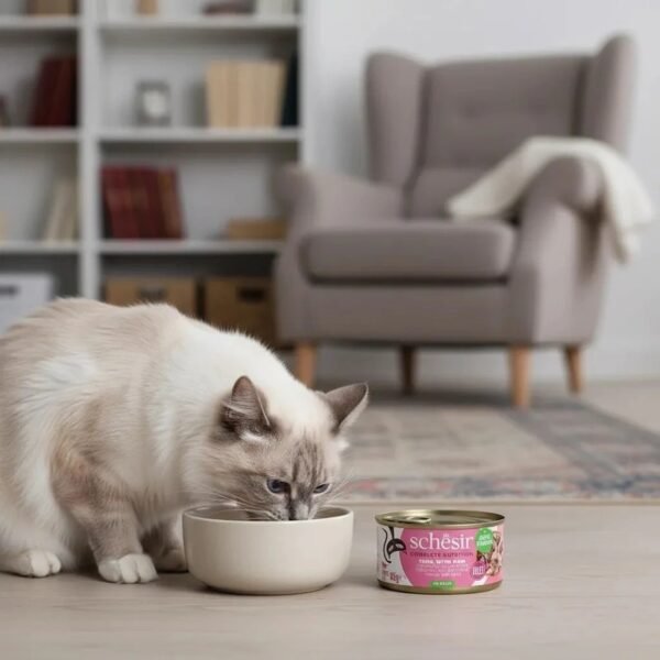 Schesir Ton Balıklı ve Jambonlu Jöleli Yetişkin Kedi Maması 3 x 85 g