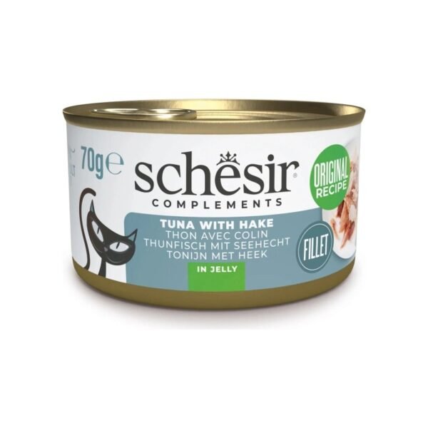 Schesir Ton Balıklı ve Berlam Balıklı Jöleli Yetişkin Kedi Yaş Maması 70 g x 2