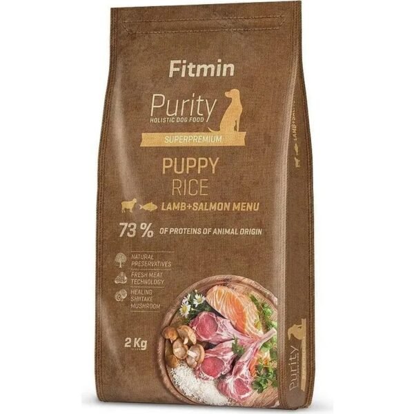 Fitmin Dog Purity Rice Puppy Kuzu ve Somonlu Yavru Köpek Maması 2 kg
