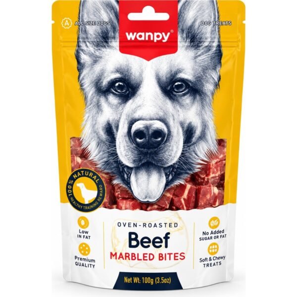 110002109601185.jpg Wanpy Oven Roasted Dana Biftek Köpek Ödül Maması 100 g x 3 – 300 g