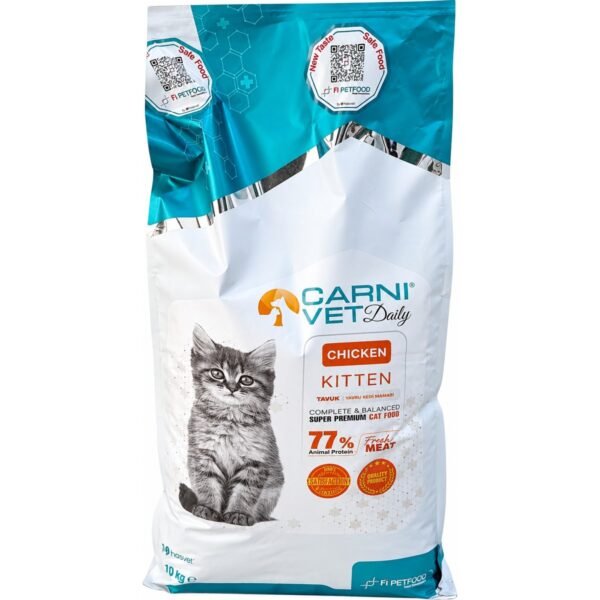 Carni Vet Daily Chicken Kitten Tavuklu Yavru Kedi Maması 10 kg