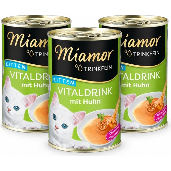 Miamor Vitaldrink Tavuklu Yavru Kedi Çorbası 135 ml – 3'lü Paket