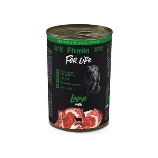 Fitmin For Life Kuzu Etli Pate Yetişkin Köpek Konserve Maması 400 g – 2'li Paket