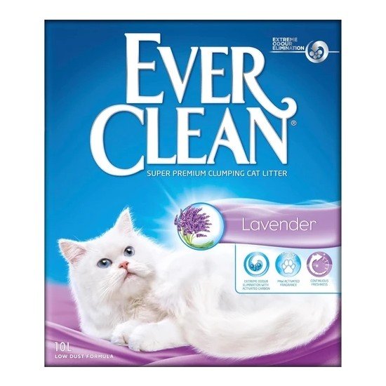 Ever Clean Lavender Lavanta Kokulu Kedi Kumu 10 L + 3 Adet Reflex Plus 85 G Yaş Mama Hediye