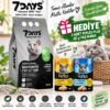 7Days aktif karbonlu kedi kumu