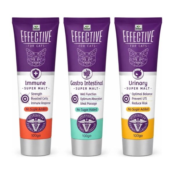 Delibon Effective Kedi Maltı 3’lü Set Immune, Gastro Intestinal ve Urinary 3 x 100 g