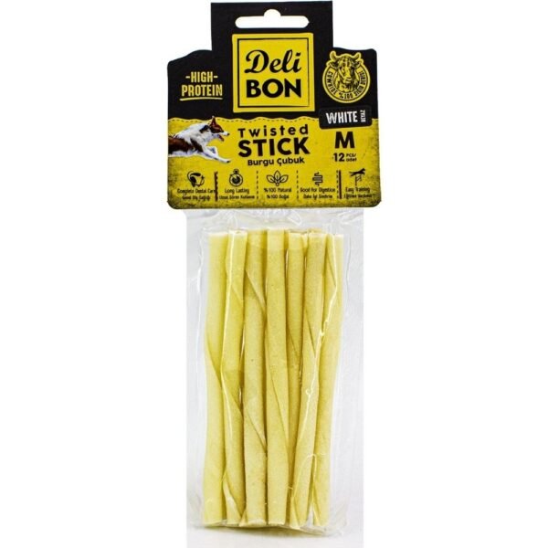 110002183849336.jpg Delibon M Beyaz 12'li Kalın Burgu Çubuk ve 15 cm Pres Kemik 2'li Set