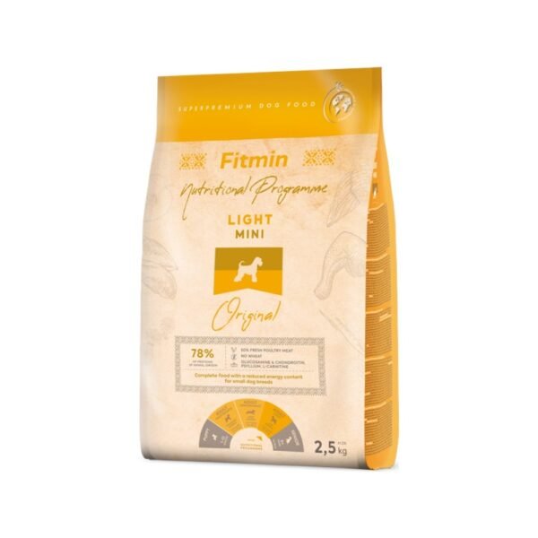 Fitmin Mini Light Taze Tavuk Etli Küçük Irk Köpek Maması 2,5 kg + Delibon Xs Beyaz 4'lü Pres Kemik