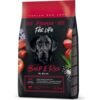 Fitmin Dog For Life Beef & Rice Sığır Etli ve Pirinçli Yetişkin Köpek Maması 2,5 kg + Delibon M Beyaz 12'li Burgu Çubuk