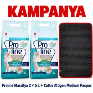 Proline Marsilya Kedi Kumu 2x5 L + Cattie Altıgen Medium Kum Paspası